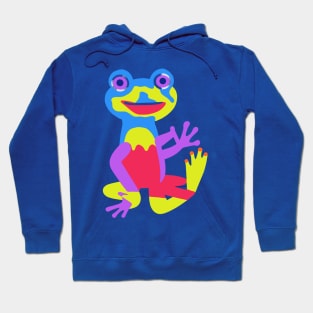 Funny Frog Dancing Art Colorful Hoodie